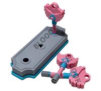 BLOOOK Squids Collier Jeu, Hide and Seek Pendentif trou de serrure, Squid Gongi Coréen Game, 2025, folk coréen, collier de jeu traditionnel, pendentif cadeau pour les fans de Squid TV, M, PLA