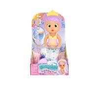 BLOOPIES Fantasy Tail Zoe Poupée de Bain Sirène Aquatique avec Queue Remplissable de Billes Qui se Dilatent avec l’Eau et Projette de l’Eau pour Encore Plus de Fun Enfants à partir de 2 Ans
