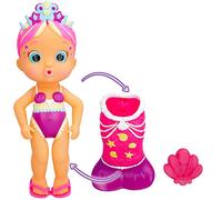 IMC Toys Poupée BLOOPIES Magic Tail Mermaids Millie – Queue brillante amovible, jet d'eau & bulles