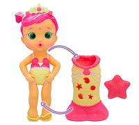 BLOOPIES Sirènes Queue Magique Luna | Poupée sirène avec Queue Amovible et Son ami de la mer ; Lance des Jets d’Eau et Fait des Bulles - Jouet et Jeu de Bain pour garçons et Filles