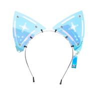 Blooshow Demen Bandeau avec cornes de diable 3D - Bandeau léger 3D - Cornes de diable - Bleu