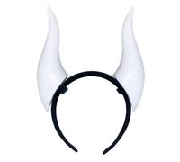 Blooshow Demen Bandeau avec cornes de diable 3D Bandeau léger 3D Cornes de diable (D blanc)