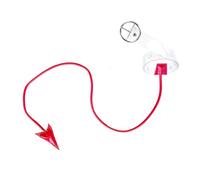 Blooshow Demen Queue de diable Accessoires de cosplay Mignon Amour Cœur Démon Queue (T Rouge)