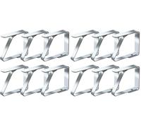 Blooven Pinces à Nappe 6 Pièces, Acier Inoxydable Nappe Clips Anti-Glissant, Convient à Tables de 2,5 à 4 cm d'épaisseur (Moyen x 6 Pièces) (Lot de 2)