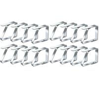 Blooven Pinces à Nappe 8 Pièces, Acier Inoxydable Nappe Clips Anti-Glissant, Convient à Tables de 1 à 3 cm d'épaisseur (Petit x 8 Pièces) (Lot de 2)