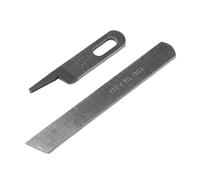 Blooy - 144074-300 + 112436-001 Jeu de couteaux supérieurs et inférieurs pour machines à coudre surjeteuses Brother EF4-B531, B561, B571, MA4-B581 (10 ensembles)
