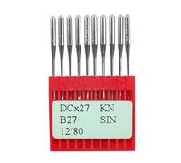 BLOOY DCX27 DOTEC Lot de 100 aiguilles pour surjeteuse industrielle 81 x 1, B27, My 1023, UY191 (taille 12 (80))