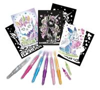 Blopens - LANSAY - Créatures pailletées - 6 pochoirs - Dès 6 ans