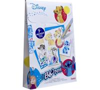 Lansay - BLOPENS DISNEY HEROS - Kit Création Dessins pour Enfants dès 5 ans - 6 Feutres de Coloriage À Souffler Blopens + 7 Pochoirs Réutilisables (Stitch ou Simba)- Activité Manuelle - Idée Cadeau