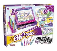 Lansay Blopens – Studio créatif féérique, 13 feutres à souffler & 16 pochoirs – Dès 5 ans