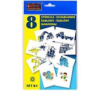 Blopens Pochoir Lot de 8 Pochoirs Moyen de transport 206 x 147 mm