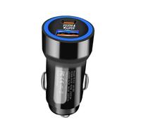 Bloque De Carga Rápida Para Automóvil, 5,6 x 2,6 cm | Adaptador PD 30 W 2 Puertos USB-A + Type C | Cargador Rápido Multiusos Para Teléfonos Móviles, Tabletas Y Smartphones