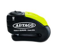 ARTAGO 30X10 Antivol Moto Haut de Gamme, Bloque Disque avec/sans Alarme Don't Touch 120dB +LED, Homologué SRA & Sold Secure Gold, Exclusif Blindage Serrure Anti-Perçage 5mm, Double Verrouillage 10mm