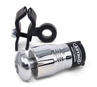 Artago 562-I Bloque Disque Moto Haut de Gamme + Support de Transport Inclus, Verrouillage à 4 Billes en Acier, Chromé, Serrure de Protection Haute Sécurité, Antivol Bloc Frein Roue pour Scooter, Moto