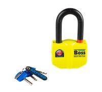 Oxford Rider Equipment Cadenas de disque Boss ALARM-14 mm pour moto - Alarme Noir/Jaune
