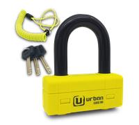 URBAN ANTIVOL U CADENAS NOIR ET JAUNE D.18 - 48x75 MM - CLASSÉ SRA