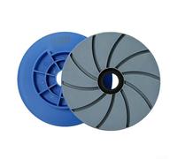 Bloque-escargot pour meule de meulage de 15,2 cm, tampons de polissage pour sol en marbre, granit, béton | 150 mm de diamètre avec trou de 25 mm | Disques en résine à usage humide grain 50-3000 pour