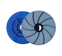 Bloque-escargot pour meule de meulage de 15,2 cm, tampons de polissage pour sol en marbre, granit, béton | 150 mm de diamètre avec trou de 25 mm | Disques en résine à usage humide grain 50-3000 pour