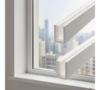 Bloque-lumière for Stores de fenêtre, Rails latéraux, Lot de 2, Rails occultants en U, rainure latérale, Bloque-lumière for Rideaux, Chambre d'enfant, Bureau, Salle de Bain(White,45cm/17.72in)