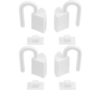 Bloque-porte Anti Pincement - Protecteur de Doigt pour Enfant - Blanc - Lot de 4