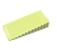 bloque porte Butée de porte en caoutchouc antidérapant, pas besoin percer trous, elle peut se déplacer, usage domestique, cale avant anti-collision, maison(Green-Small)