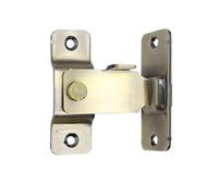 Bloque Porte Coulissante Right Angle Door Latch Stainless Steel Lock Bolt for Barn Sliding Flip Buckle Household Supplies(Bronze-L,1PC)