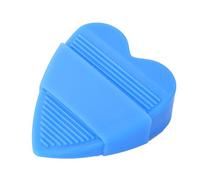 Bloque-porte En Forme De Cœur, Cale-porte En Silicone Antidérapant, Sans Perçage, Protection Murale Portable, Accessoire Décoratif, Convient À Types De Sols (Bleu)