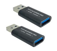 Bloqueur de données USB-A (2 pièces) : protection contre le vol de données par injection de courant.