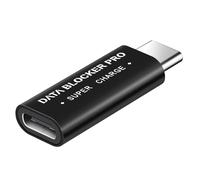 Bloqueur De Données Usb-C, Data Blocker Super Charge Noir