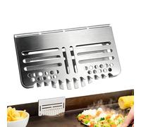 Bloqueur de graisse - Acier inoxydable 11,5 x 6,8 x 1 cm Ajustement sûr | Grease Gate Blocker Accessoires de de cuisson Nettoyage facile, barbecue, camping, pique-nique, terrasse | Food Fighter