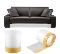 Bloqueur de jouets sous le canapé, 300 x 11 cm, découpable sous le canapé, en PVC, multi-usages, avec adhésif pour lit, table, placard, empêche les choses d'entrer (blanc)