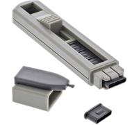 Bloqueur de port USB Type-C - INLINE - 55724 - Kit 6 bloqueurs - Verrouillage mécanique - Outil de pose