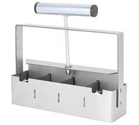 Bloqueur de sol manuel soil blocker 4 plateaux de culture de plantes de sol portables à grille avec rembourrage antidérapant, outil de blocage de distributeur Terra