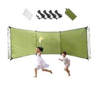 Bloqueur de vent de plage, 250x70cm Écran d'accès aux bains d'intimité en tissu oxford imperméable avec chevilles, corde et sac de rangement, bloqueur de vent de camping, brise-vent pour le camping p