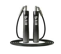 Blor Heavy Speed Jump Corde En Polyuréthane PVC Poignées Ergonomiques Antidérapantes Idéal Pour Perte Poids Boxe Crosstraining Double Roulement Kit Réglage