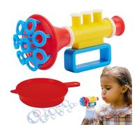 Blore de Bulles de Trompette - Fabricant de Bulles à Main avec Bulles Continues | Jouet de fête Amusant pour Les 3+, Pistolet Bulle interactif de l'activité en Plein air, Cadeau de Jouet Color