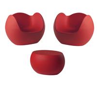 BLOS - Salon d'extérieur Slide Rouge