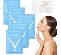 Bloskin Masque Double Menton Réutilisable, Bloskin Lift Mask Bloskin, Gaine Visage Anti Double Menton Réducteur, Raffermir La Peau Et PréVenir L'Affaissement, V Line Lifting Mask (5PC)
