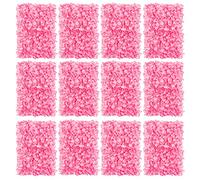 BLOSMON Fleur Artificielle Panneau Mural Decoratif 12 Pièces Rose Hortensia Mur de Fleurs Artificielles pour Decoration Mariage Fausse Flowers Vegetal Panneau pour Décoration Salon Maison Fete Fond