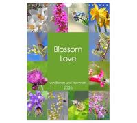 Blossom Love, des abeilles et des bourdons, Version française (Calendrier mural 2026 DIN A4 portrait), Calendrier CALVENDO mensuel