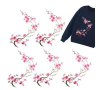 Blossom Patches For Backpack | 5 Pieces Vibrant No Sewing Adhesive