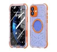 BLOSSOMLIFE Coque étanche pour iPhone 16, 16 Pro Max compatible avec MagSafe, coque sous-marine IP68 avec protection d'écran intégrée, protection intégrale de qualité militaire (iPhone 16 Pro Max