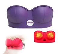 Blossomup Masseur de Buste électrique, Soutien-Gorge de Massage du Sein sans Fil USB Portable avec 3 Massages, Stimulateur Intelligent d'agrandissement du Sein par Vibration, avec Chauffage ( Color :
