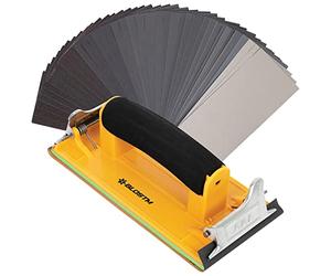 BLOSTM Assortiment de Papier à Poncer avec Cale à Poncer - Grain 120 à 7000, 48 Feuilles de Papier de Verre pour le Bois, les Murs et l'Automobile, Comprend un Bloc de Ponçage Manuel - Lot de 48