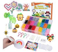 BLOT Perles à Repasser 24 Couleurs 4000 Fusible Perles Jouets avec Plaques Brucelles D'accessoires Kit de Perle a Repasser Bricolage Loisirs Créatif pour Enfants Garçon Filles, 5mm