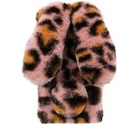 BLOTECH Chaude et Epaisse Case pour Tecno Pova Curve 5G/LJ8k Fluffy Doux Case Fluffy Soft Étui Peluche Lapin Coque Femmes Girly Couverture Housse Mignonne Velu Phone Shell,Léopard Rouge