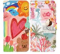 BLOTECH Coque pour Motorola Moto G Stylus avec Collection Rose d'été Protection Lot de 2, Premium PU Cuir Multifonction Magnétique Portefeuille à Rabat Flip Housse Étui pour Motorola Moto G Stylus