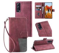 BLOTECH Coque pour Vivo Y52 5G /Vivo Y72 5G Le Noir PU Leather Case Surface Lisse Housse Étui en Cuir Portefeuille Support Stand/Crédit/Magnet Antichoc Flip Case Bumper Vivo Y52 5G /Vivo Y72 5G