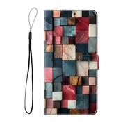 BLOTECH Couverture pour Moto G Power 2023 Housse Étui à Rabat Portefeuille Etui de Protection Portables Case Magnétique Stand Housse Étui PU Cuir pour Moto G Power 2023,Grille de Pierres colorées