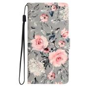 BLOTECH Etui à Rabat pour Honor X6C Coque Coloré Flip Cas Bouquets Motif avec Fente Kickstand Portefeuille Etui Folio Couverture Protecteur Coquille pour Honor X6C Clapet Cover